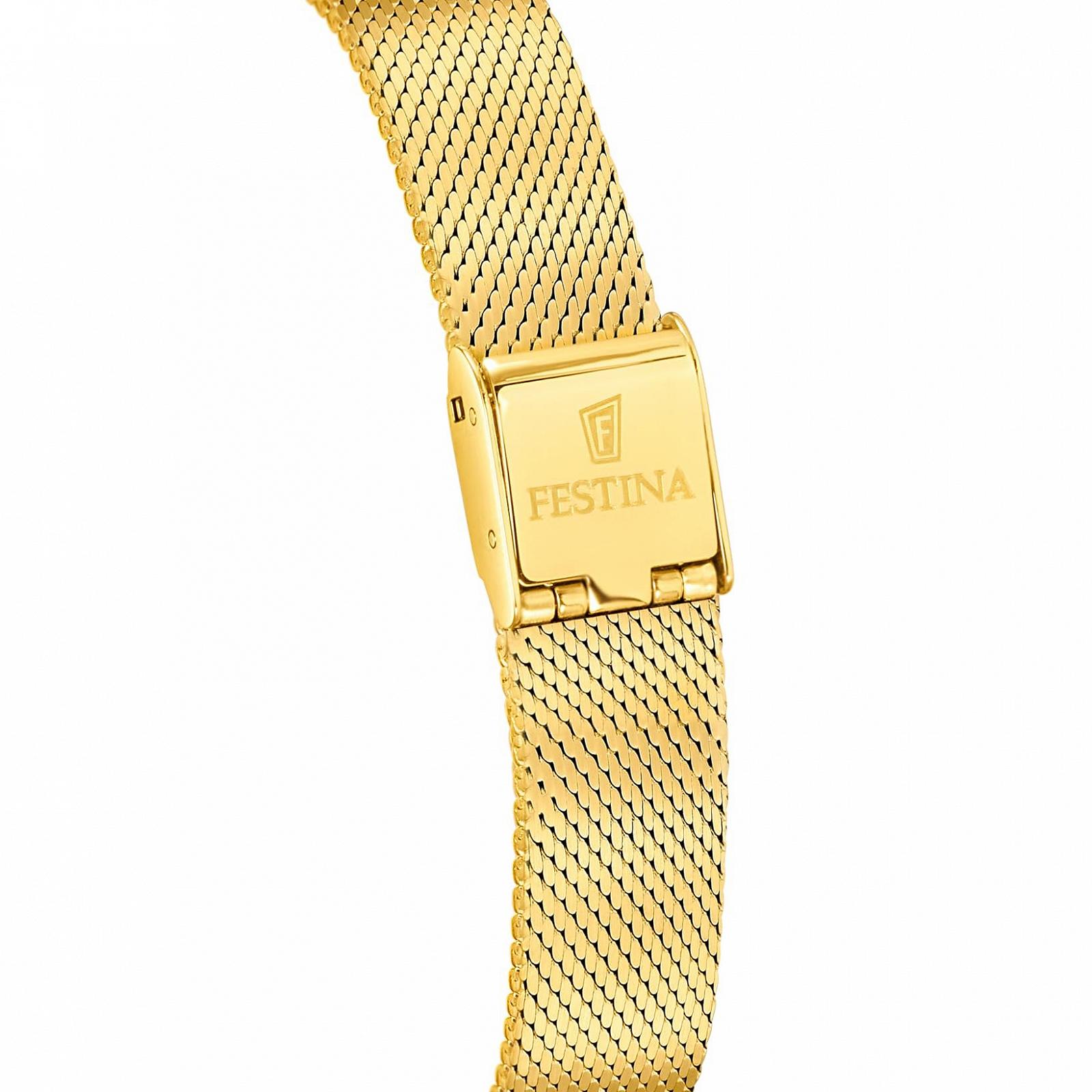 Женские Кварцевые часы Festina Grace F20077/1 Золотистый, фото №3