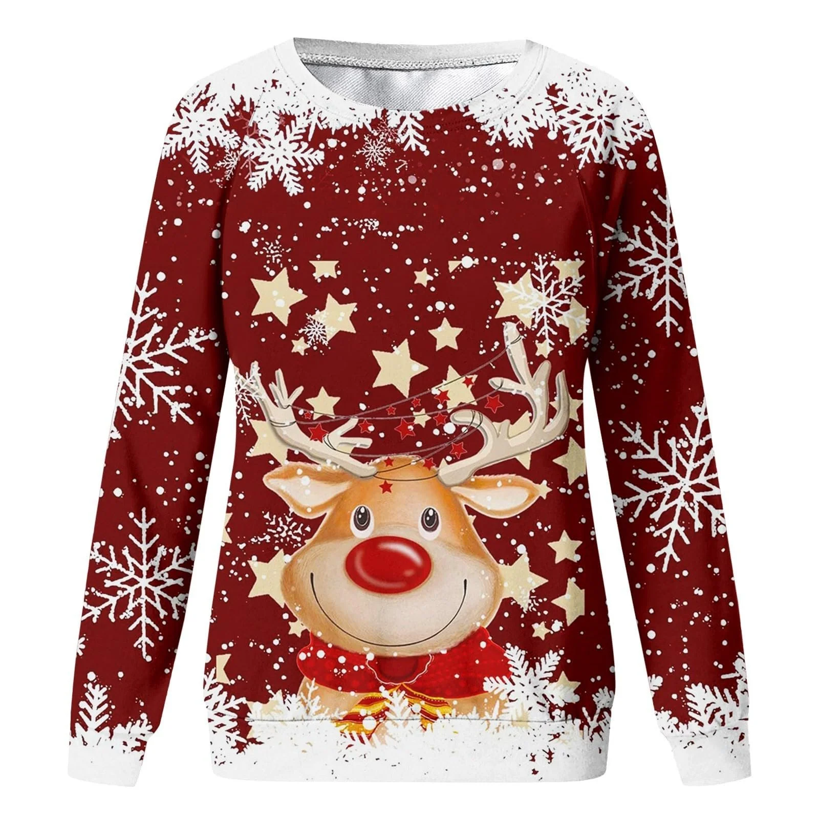 Дівчачий світшот з довгими рукавами, круглим вирізом, принтом, теплий, на осінь та зиму, фото №2