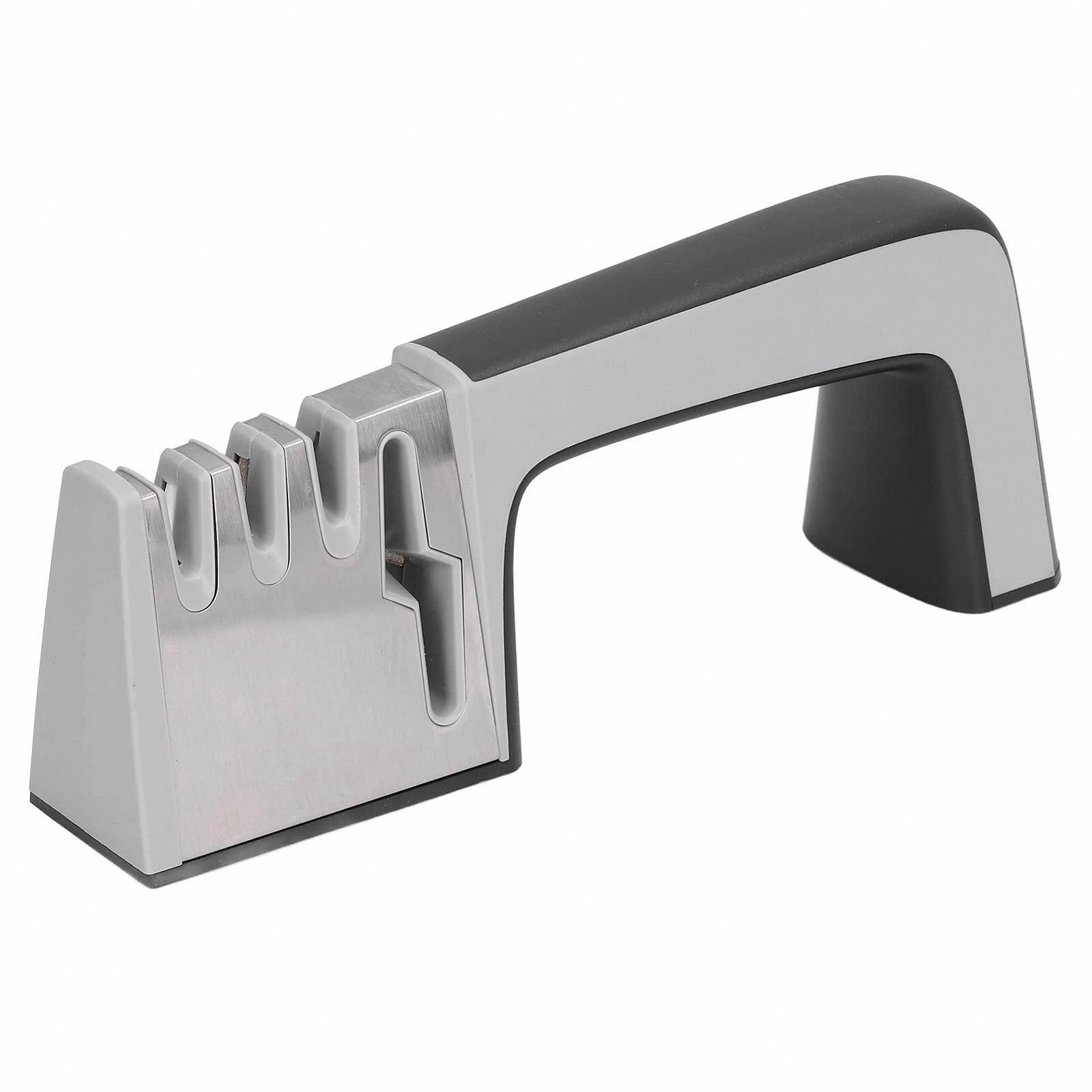 Ручная точилка для ножей и ножниц 4-в-1 Нержавеющая сталь Керамика 9.1 x 3.5 дюйма, фото №4