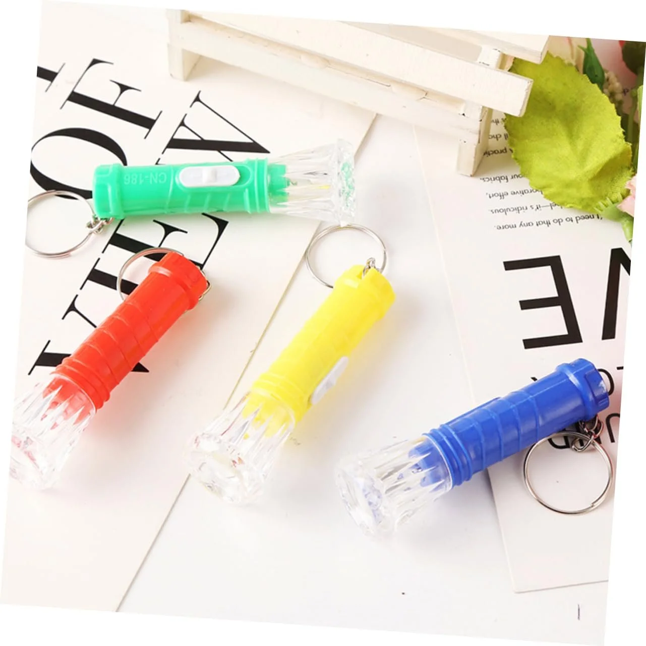 Фонарик-брелок карманный Sosoport Маленький портативный ручной фонарь Мини, 10 штук, фото №7