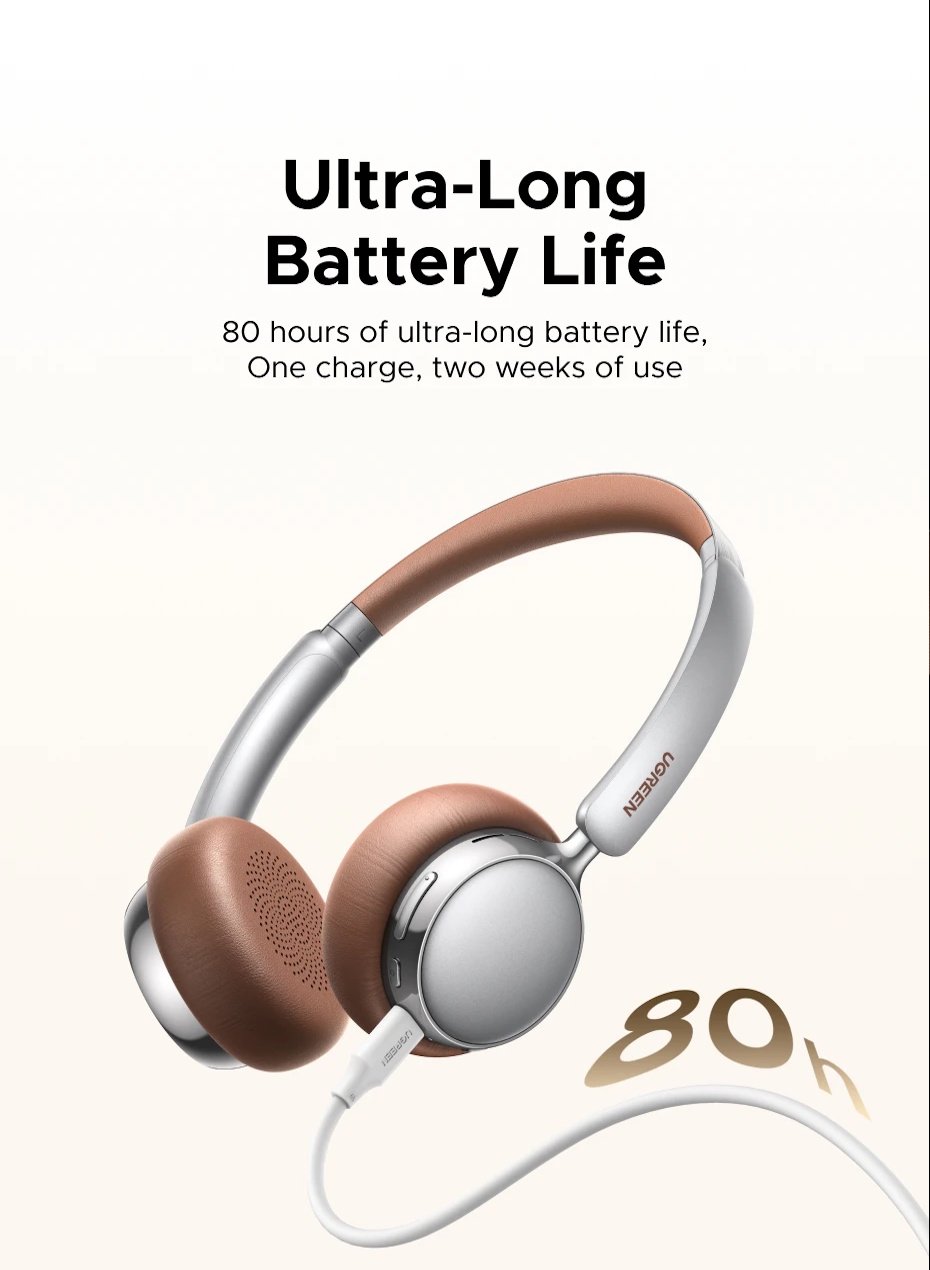 Навушники Ugreen Studio Plus ANC BT6.0 80год Multipoint Black, фото №8 Навушники Ugreen Studio Plus ANC BT6.0 80год Multipoint Black, фото №8