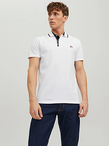 Рубашка-поло Jack&Jones JCOLOGAN POLO SS SS23 SN 12229382 белая M - Фото 1