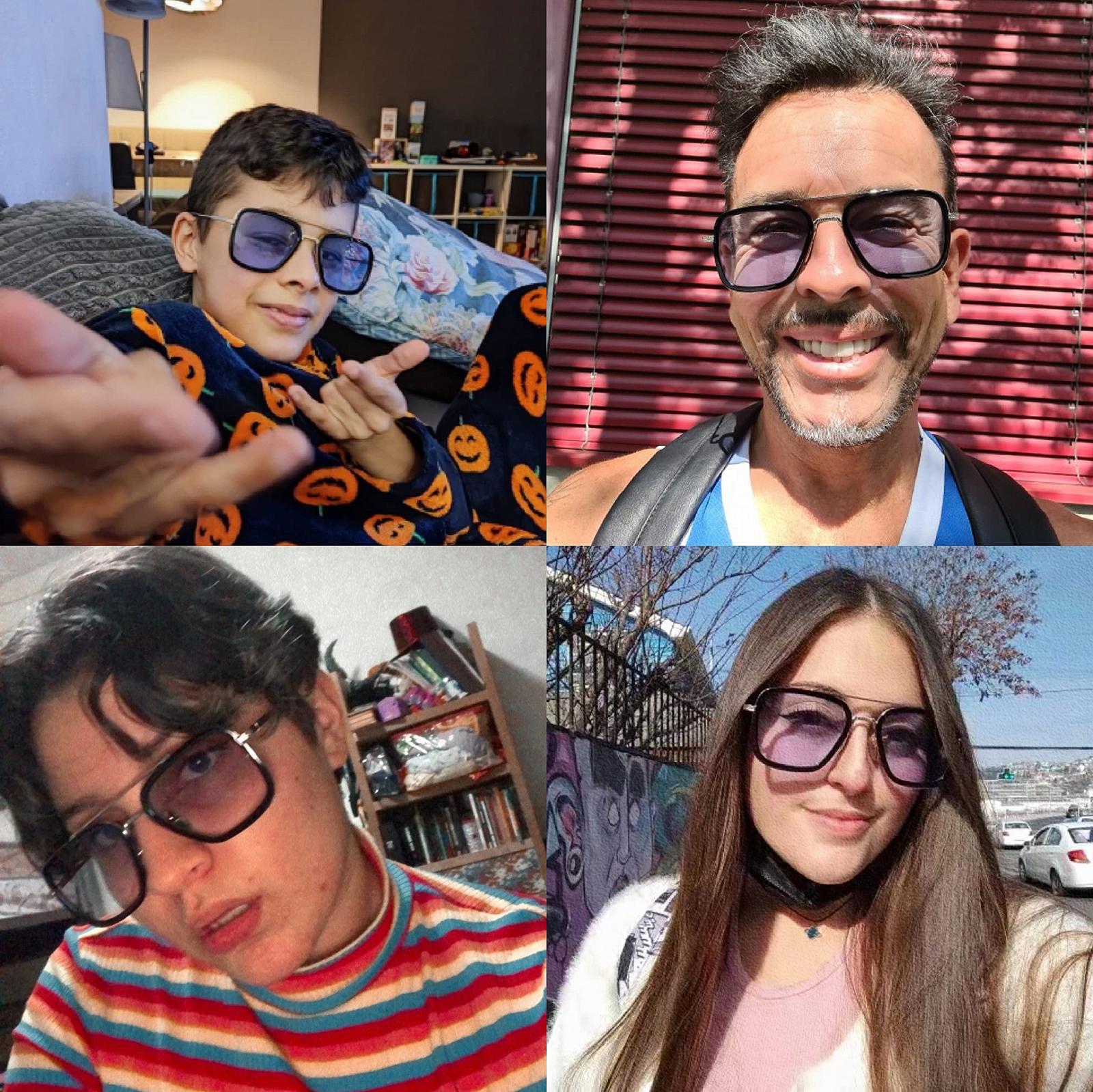 Вінтажні Класичні Квадратні Сонцезахисні Окуляри YAMEIZE для Жінок та Чоловіків, Модна Металева Оправа, фото №6