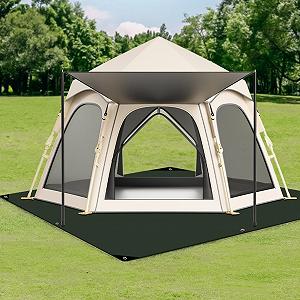 Напольный коврик Insulated Tent Waterproof Thermal Tarpaulin Reinforced Tent Foldable Camping synthetic.ua - Фото 1