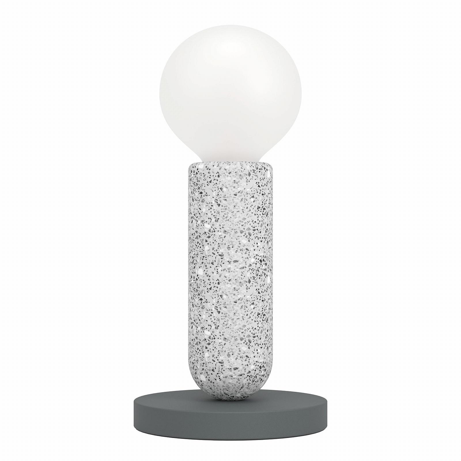 Настільна лампа EGLO Giaconecchia сталь тераццо антрацит сіра 17.5 см, фото №2