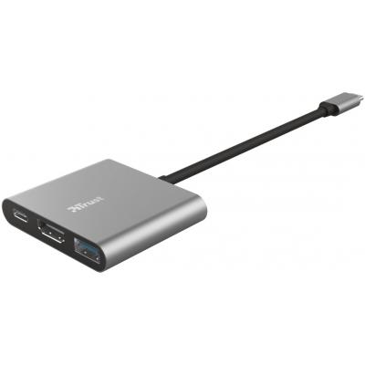Концентратор Trust Dalyx 3-in-1 Multiport USB-C Adapter Aluminium 23772, фото №9