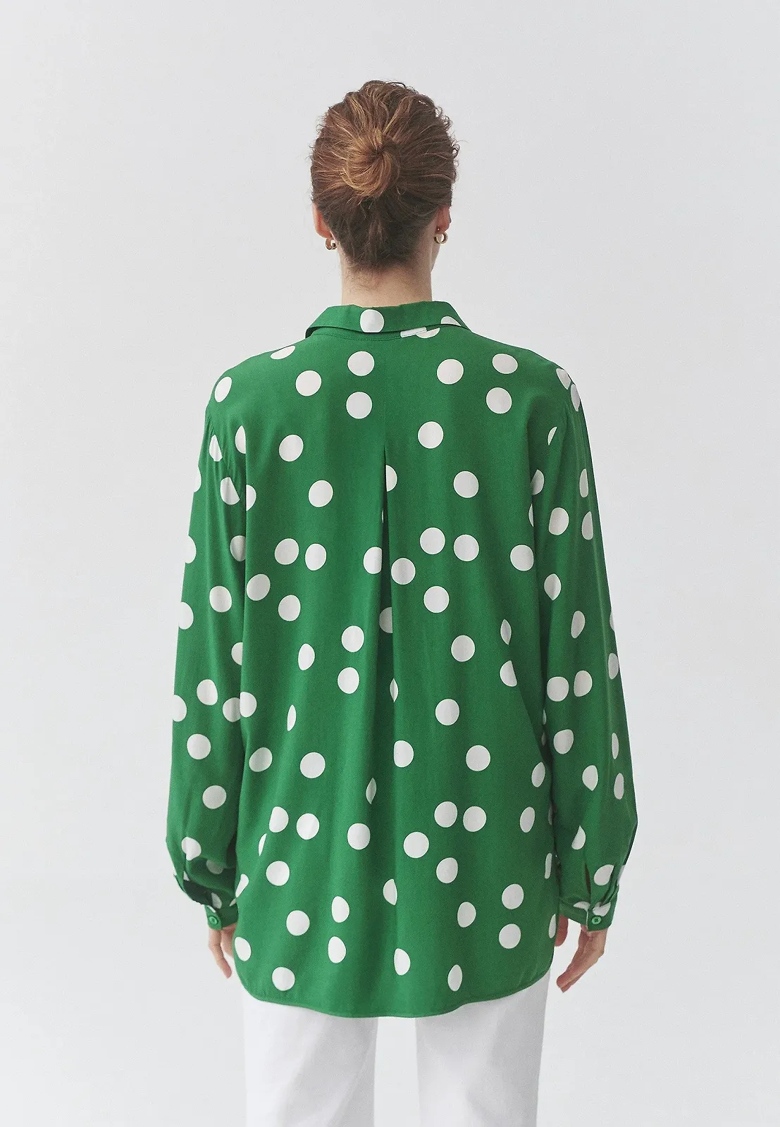 Женская рубашка MAVI PRINTED SHIRT Verdant Green Printed Dotes - S, фото №3 Женская рубашка MAVI PRINTED SHIRT Verdant Green Printed Dotes - S, фото №3