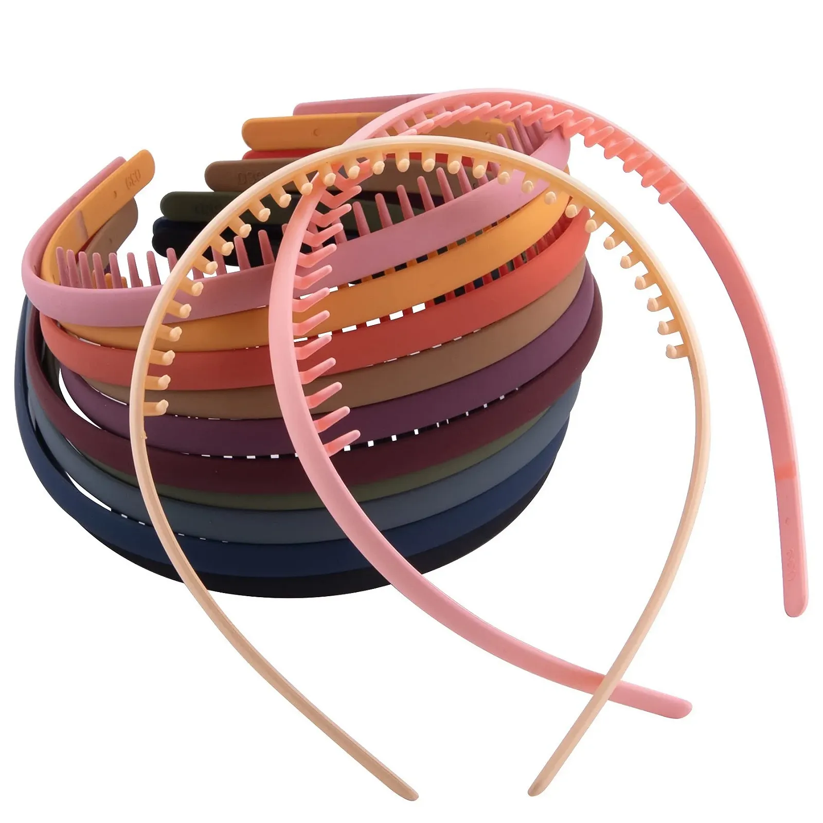 Обруч для волосся Duufin з гребінцем, 12 штук, Різнокольорові, фото №4 Обруч для волосся Duufin з гребінцем, 12 штук, Різнокольорові, фото №4