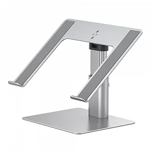 Подставка для ноутбука алюминиевая для устройств 11-17.3 дюймов, регулируемая по углу/высоте - Фото 1