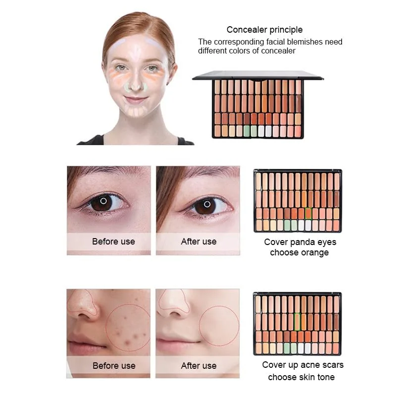 Консилер Палетка 50 оттенков, фото №3 Консилер Палетка 50 оттенков, фото №3