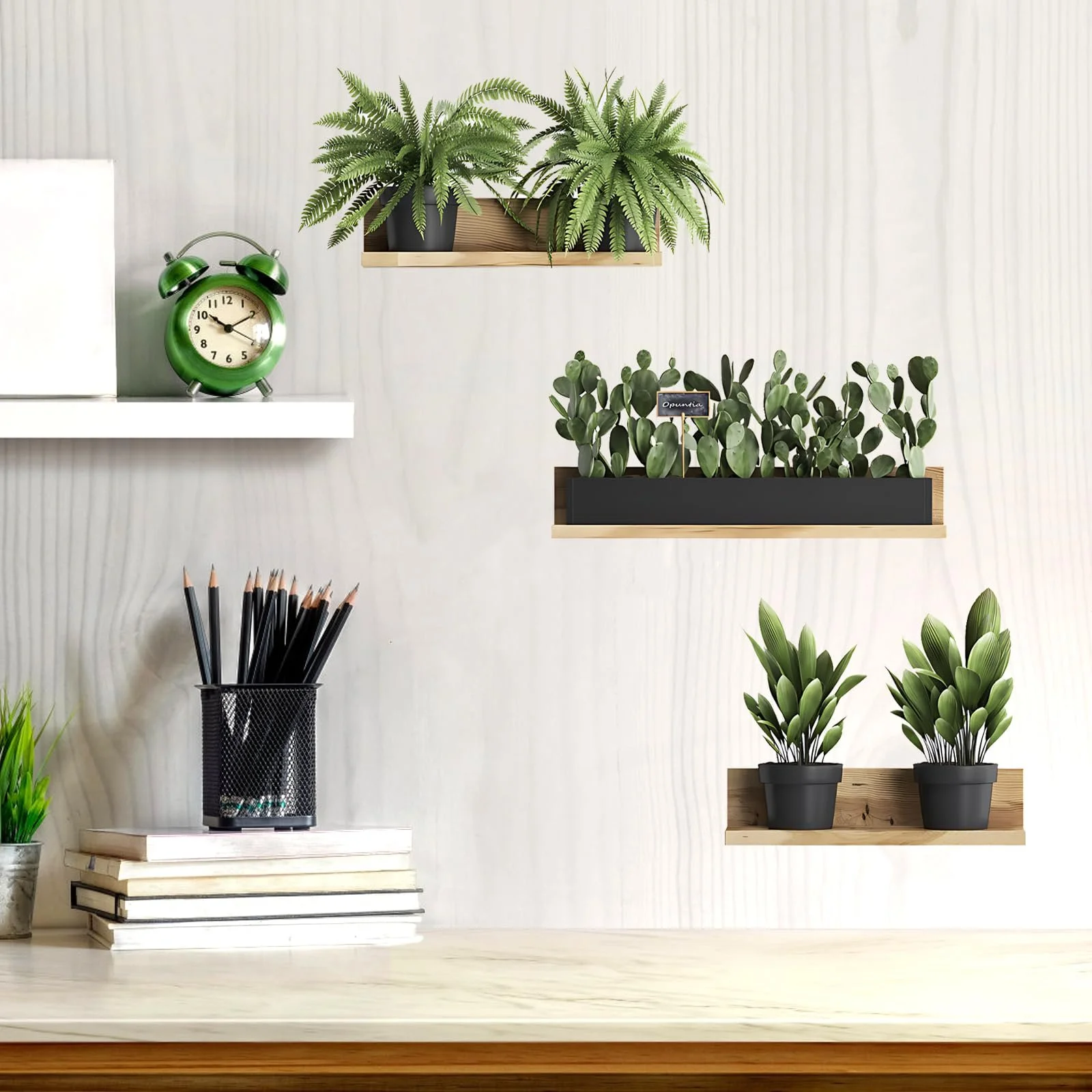 Наклейка на стіну Plants 3D Green самоклейна зелена (B), фото №6 Наклейка на стіну Plants 3D Green самоклейна зелена (B), фото №6