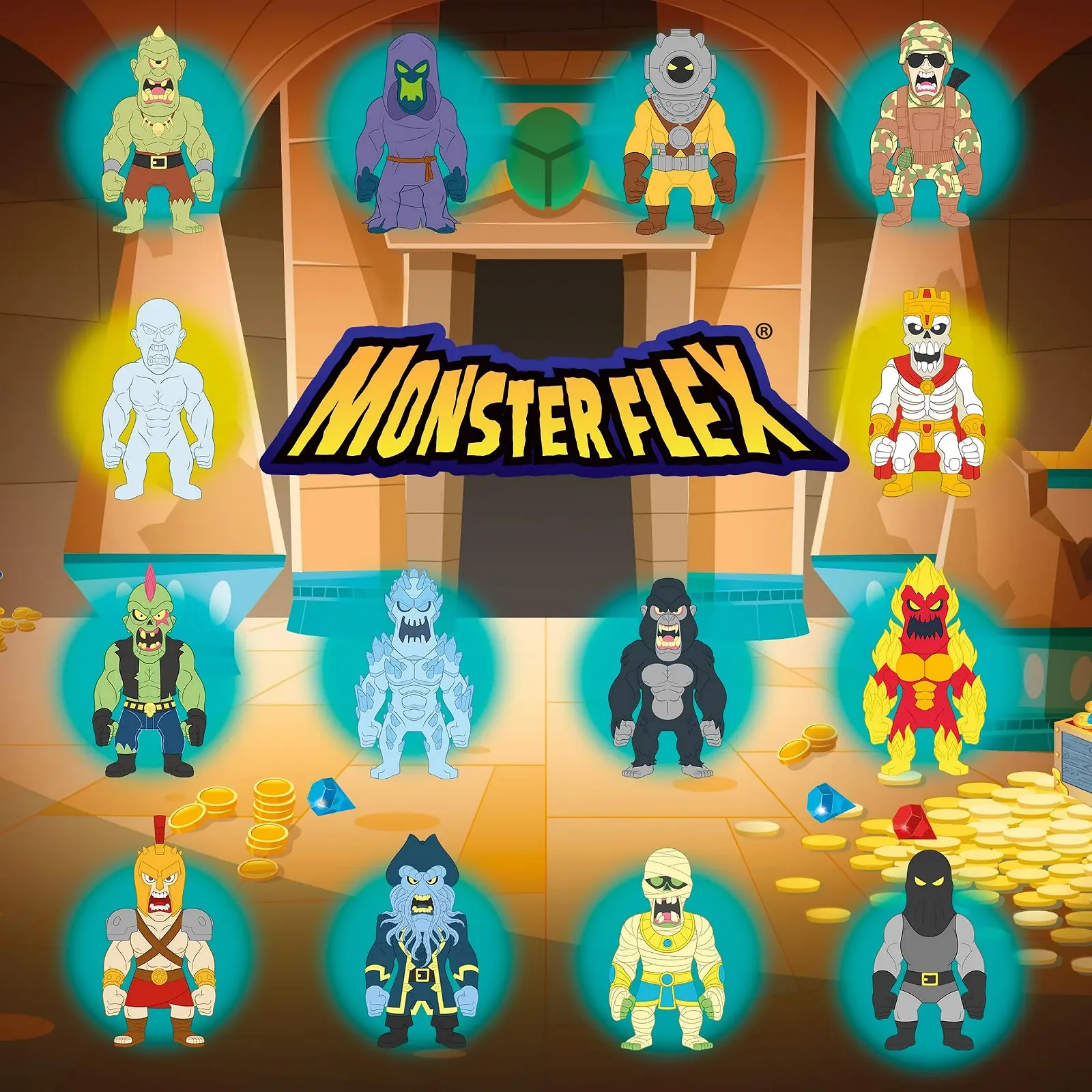 Фигурки Bizak Monsterflex Classic в ассортименте, фото №6 Фигурки Bizak Monsterflex Classic в ассортименте, фото №6