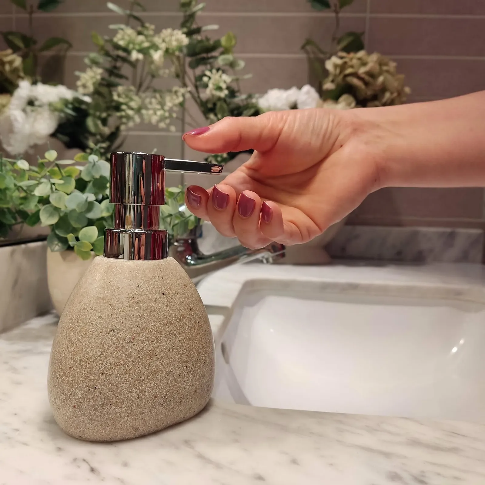 Набор аксессуаров для ванной комнаты iubihome Sand Цвет, 3 предмета, фото №3