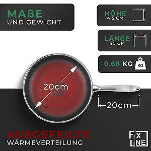 Сковорода FIXLINE Premium Honeycomb Диаметр 20 см synthetic.ua - Фото 1