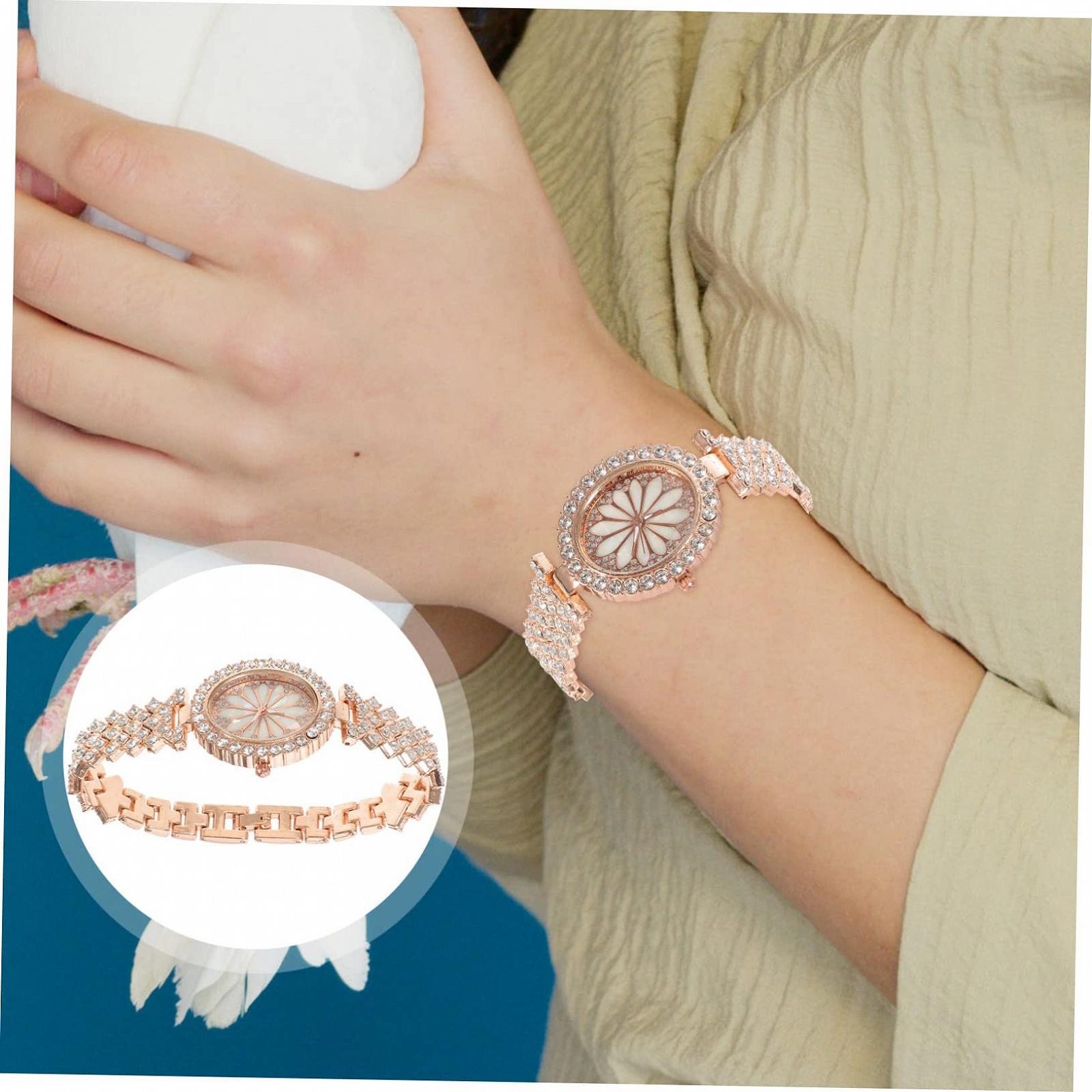 Жіночий годинник PartyKindom, жіночий, декоративний, металевий, рожевий, фото №8 Жіночий годинник PartyKindom, жіночий, декоративний, металевий, рожевий, фото №8