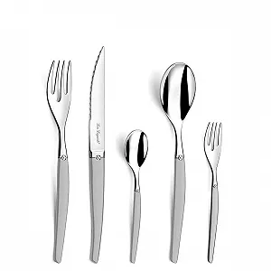 Купити Набір столових приборів LOU LAGUIOLE JET на 6 персон, 30 предметів, сріблястий - Фото 1 Набір столових приборів LOU LAGUIOLE JET на 6 персон, 30 предметів, сріблястий - Фото 1