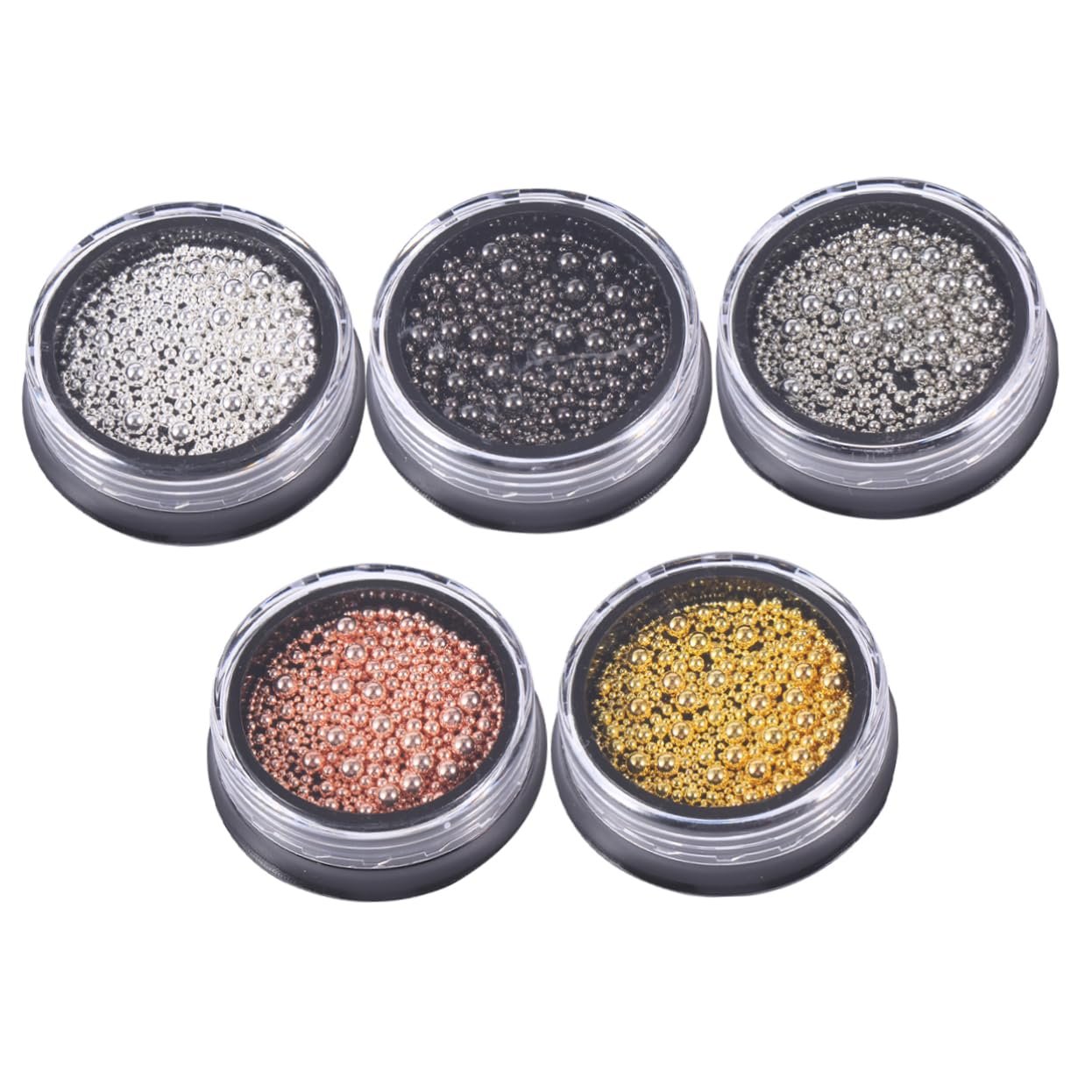 Мікро Бісер для Нігтів minkissy Металеві Намистини для Манікюру, 10 шт, фото №6