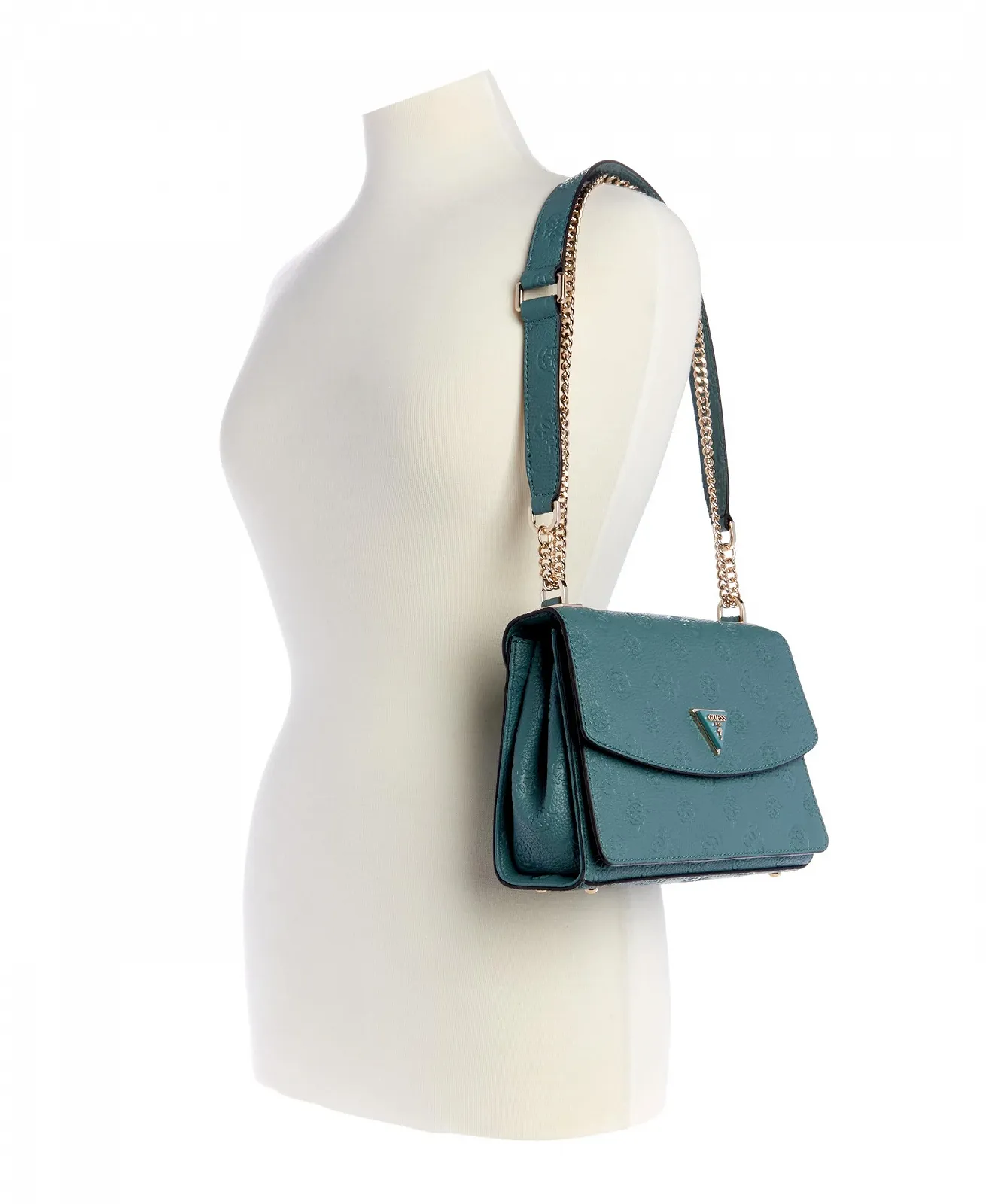 Сумка через плече GUESS Жіноча Cresidia Convertible Flap, Блакитно-зелений/Відтінок раю (Trace of Paradise), One Size, фото №5