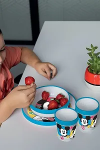 Детская Кружка Disney Mickey Mouse 260 мл с нескользящей основой Голубая synthetic.ua - Фото 1