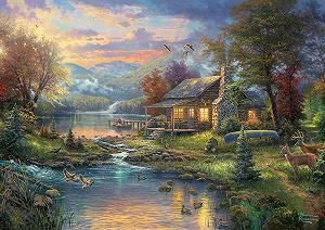 Пазл Schmidt Spiele Thomas Kinkade Nature's Paradise 500 деталей в жестяной коробке - Фото 1