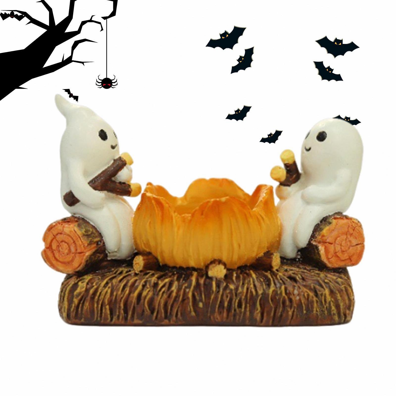 Подсвечник Ghost Campfire Halloween Tea Light, фото №1