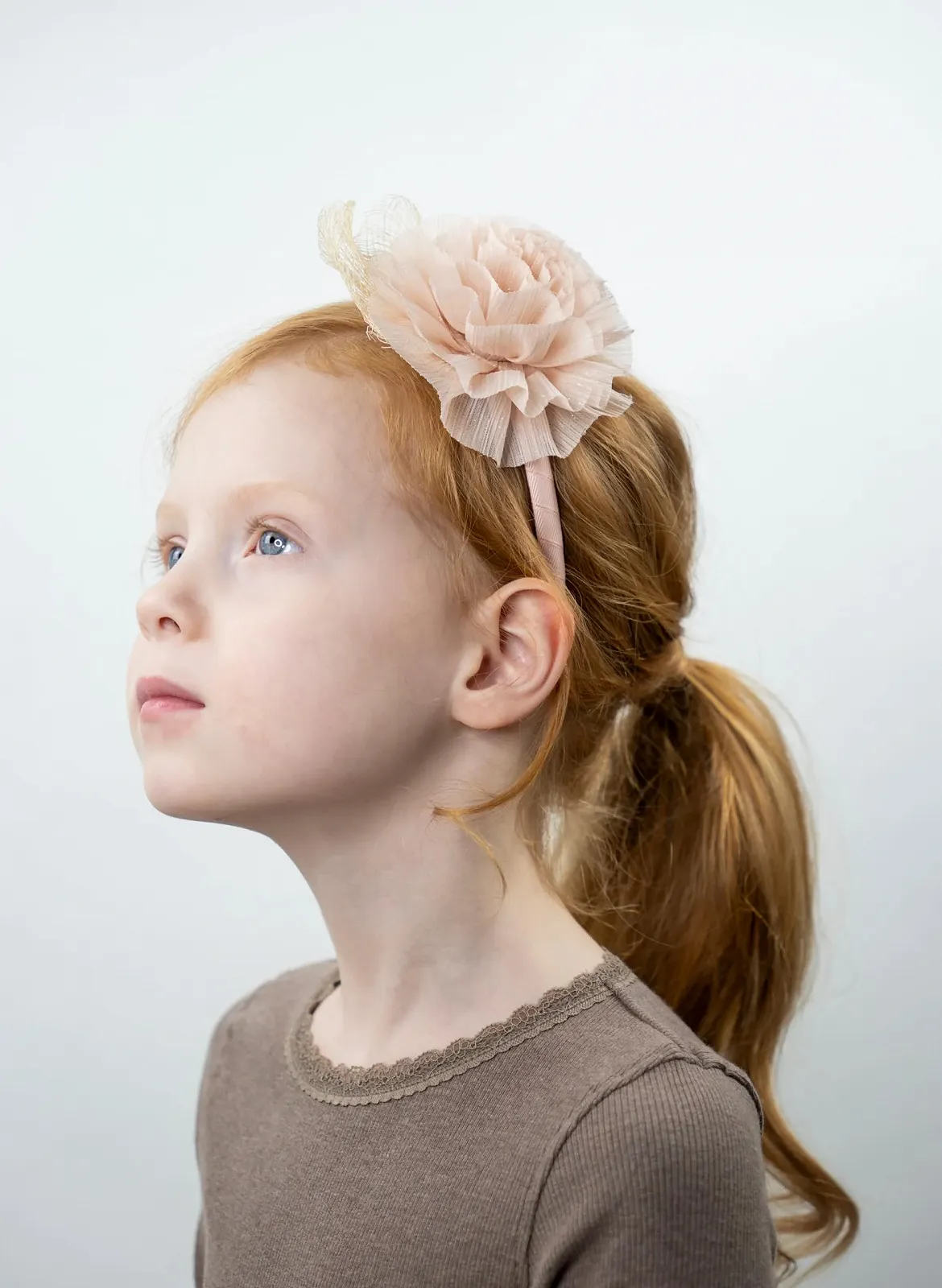 Обруч на голову з великою квіткою Kate Grapefruit Sorbet, фото №2