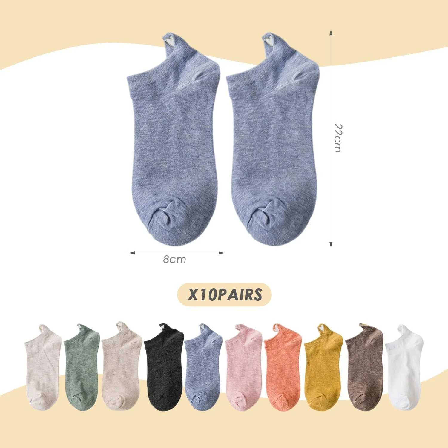 Шкарпетки Love 10 пар, Шкарпетки жіночі, фото №2