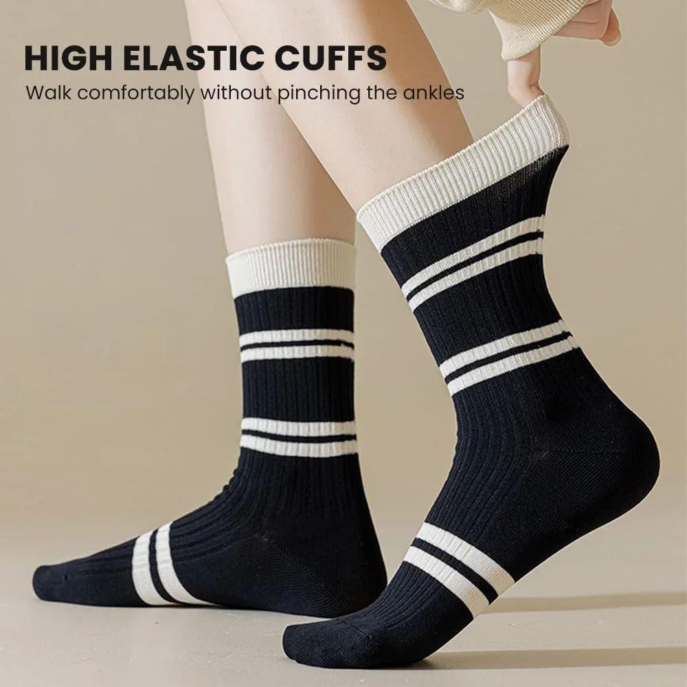 Женские носки Черный Цвет (Полоски), фото №4