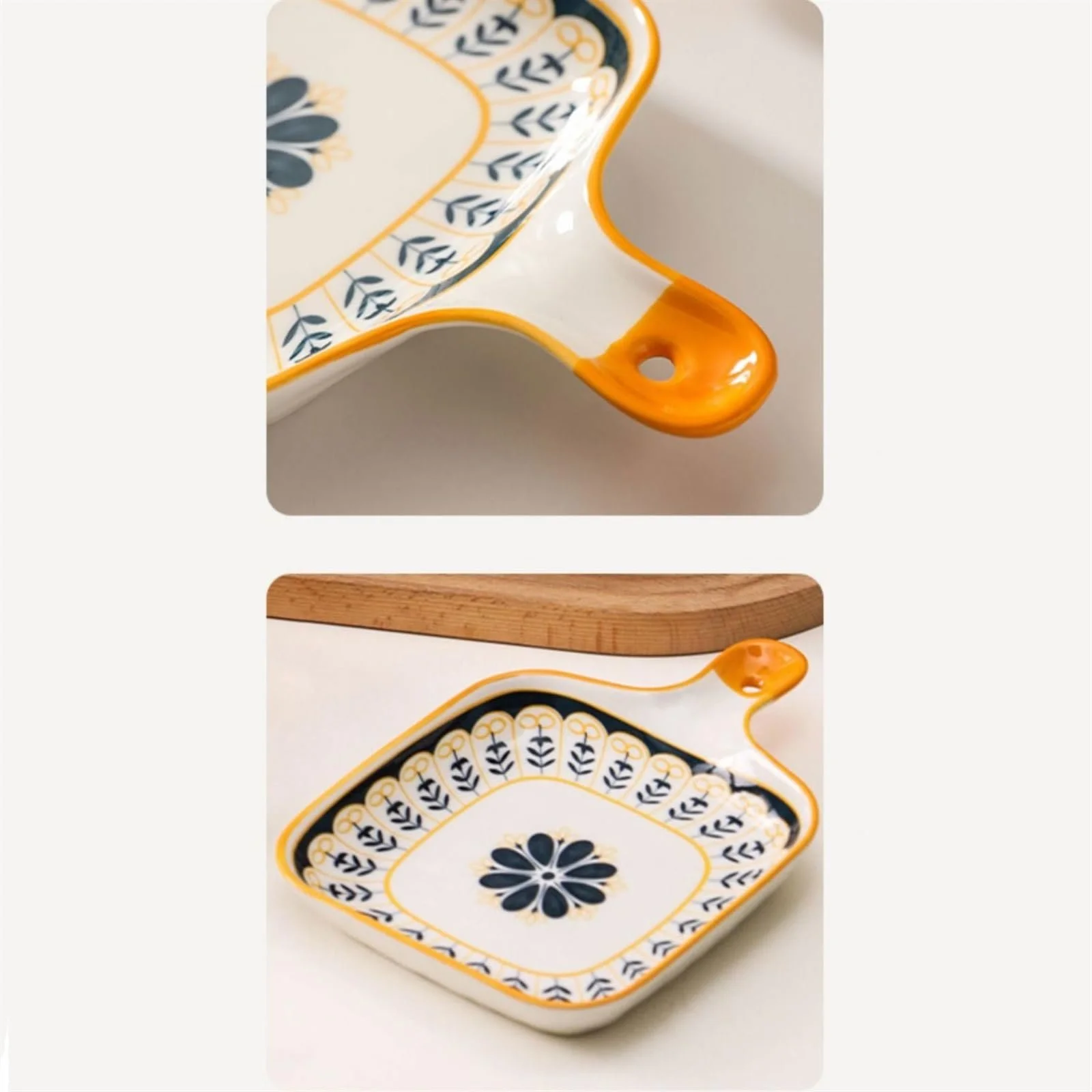 Форма для лазаньи керамическая с ручкой, фото №3 Форма для лазаньи керамическая с ручкой, фото №3