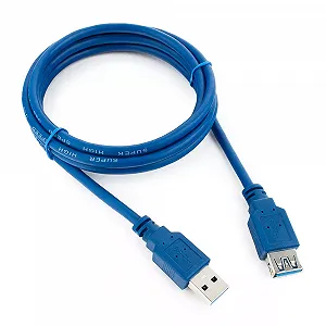 Удлинитель USB 3.0 AM/AF 1.5m, Blue Q200 - Фото 1