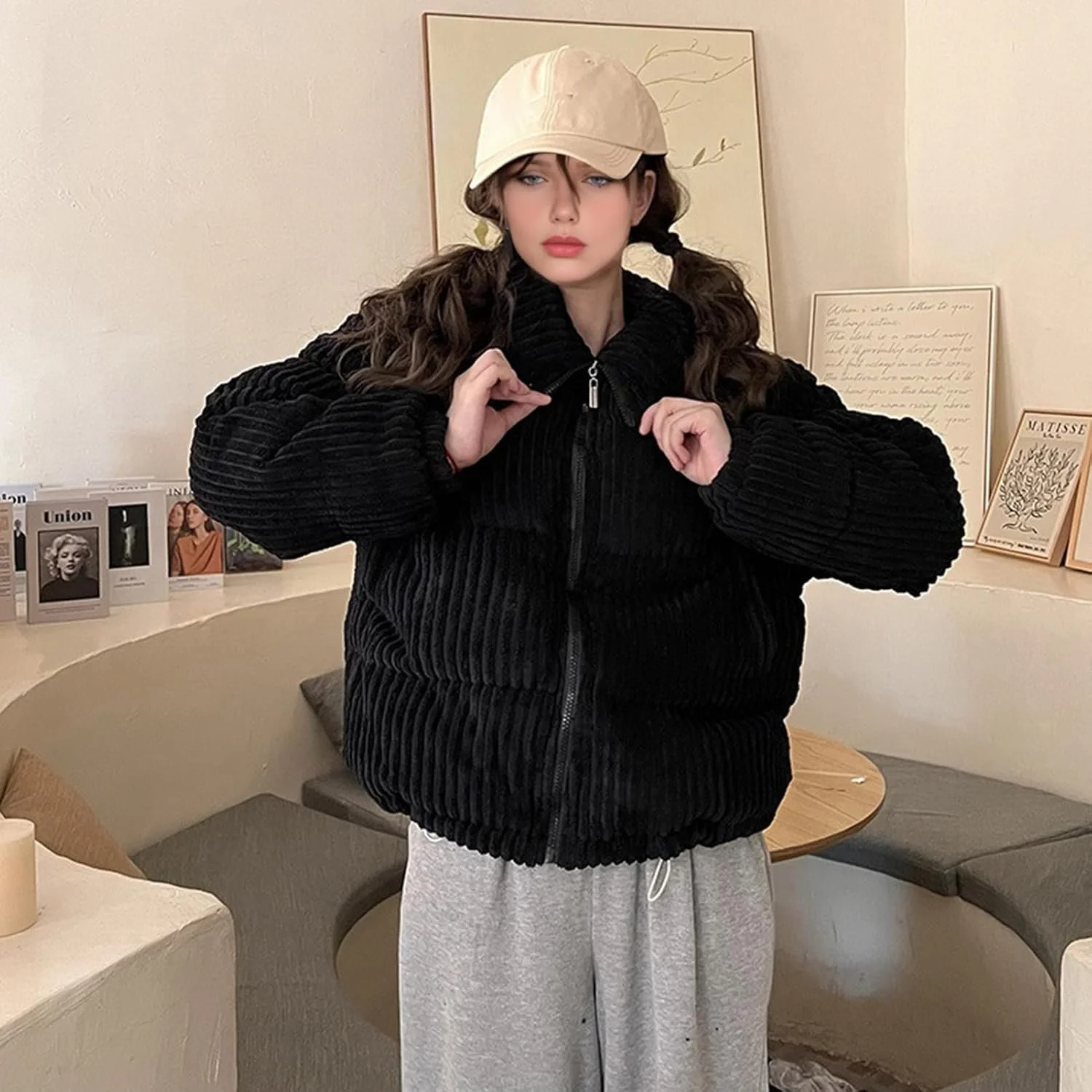 Куртка Suncadmious Зимова Коротка Тепла стьобана, фото №4