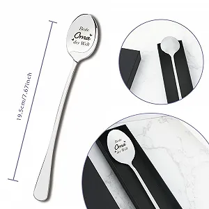 Кофейная ложка Лучшая бабушка, подарок на День матери для бабушки, подарок для бабушки и дедушки, подарок на день рождения, рождественский подарок synthetic.ua - Фото 1