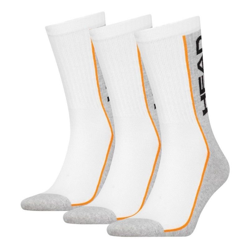 Носки Head Stripe Crew Белый, Серый 35-38, фото №1