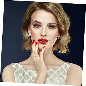 Наклейки для глаз, 5 листов, самоклеящиеся акриловые стразы для лица и тела для вечеринок и особых случаев synthetic.ua - Фото 1