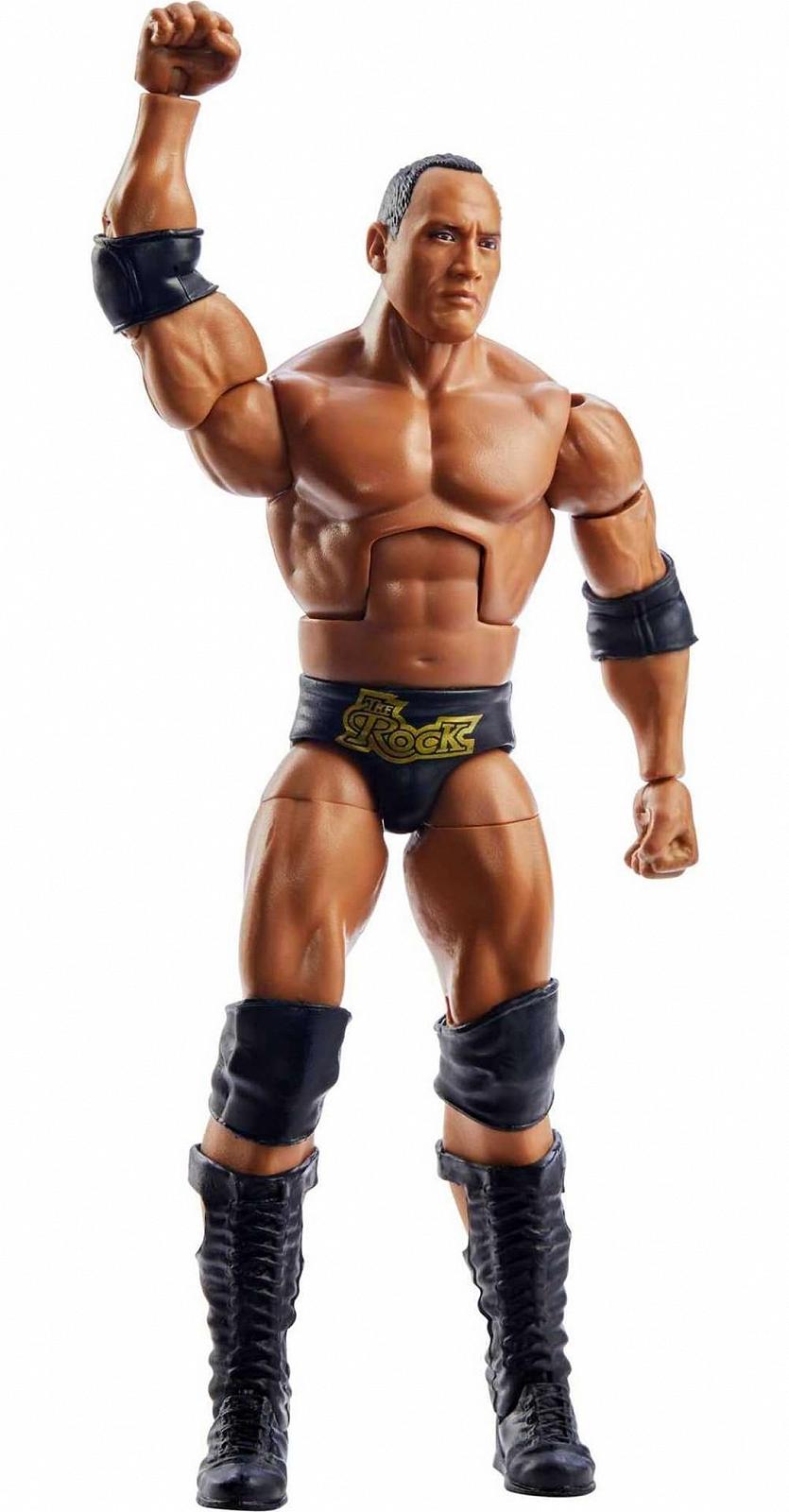 Экшн-фигурка The Rock, серии WrestleMania Elite, WWE HKP13, подвижная коллекционная фигурка WWE с аксессуарами, фото №4