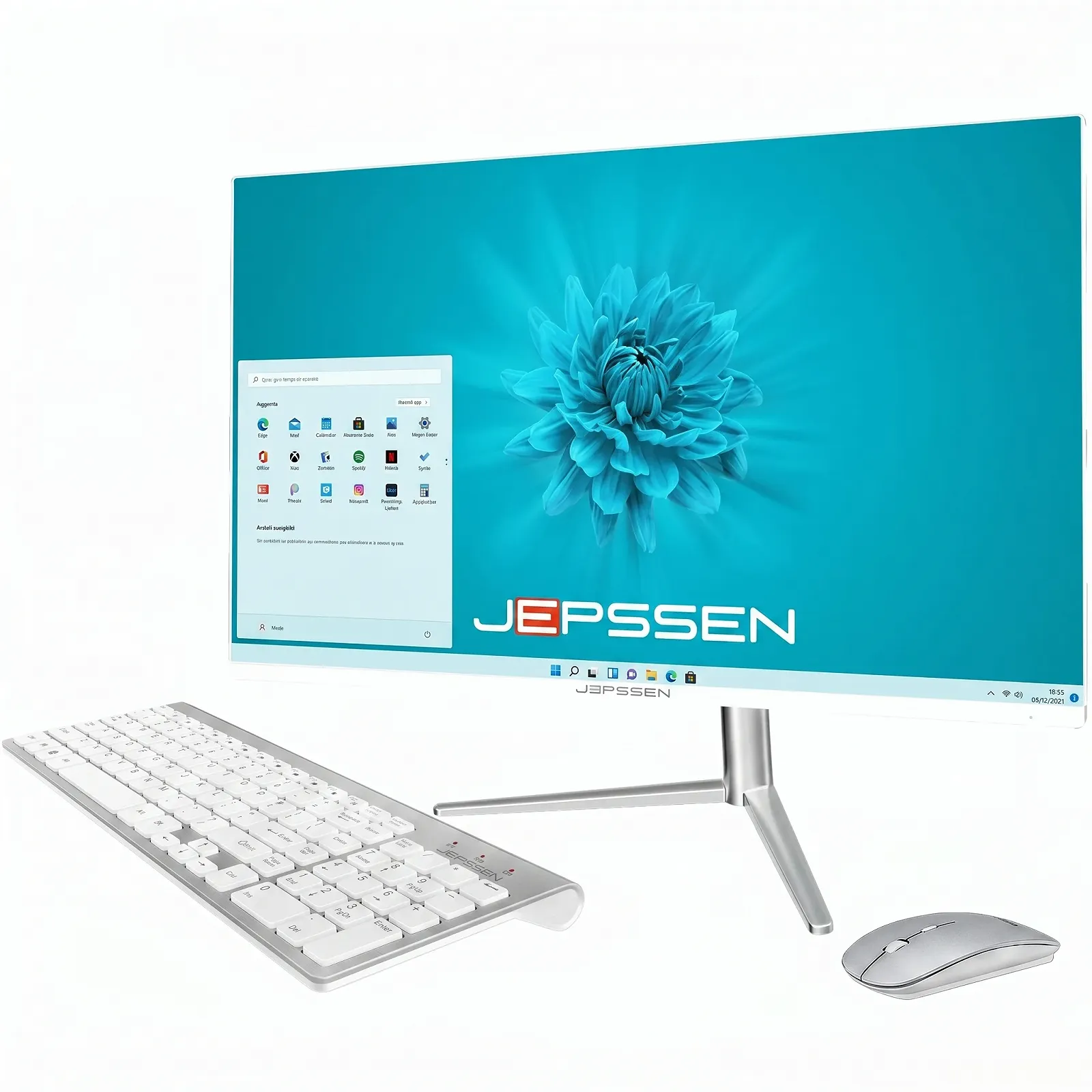Моноблок Jepssen OnlyOne PC Live Plus 23.8" / Intel Core i5-11400 / RAM 8GB / SSD 1TB / 1 х HDMI / 1х LAN / Wi-Fi 5 / Bluetooth 4.2 / Windows 11 / Білий, фото №1