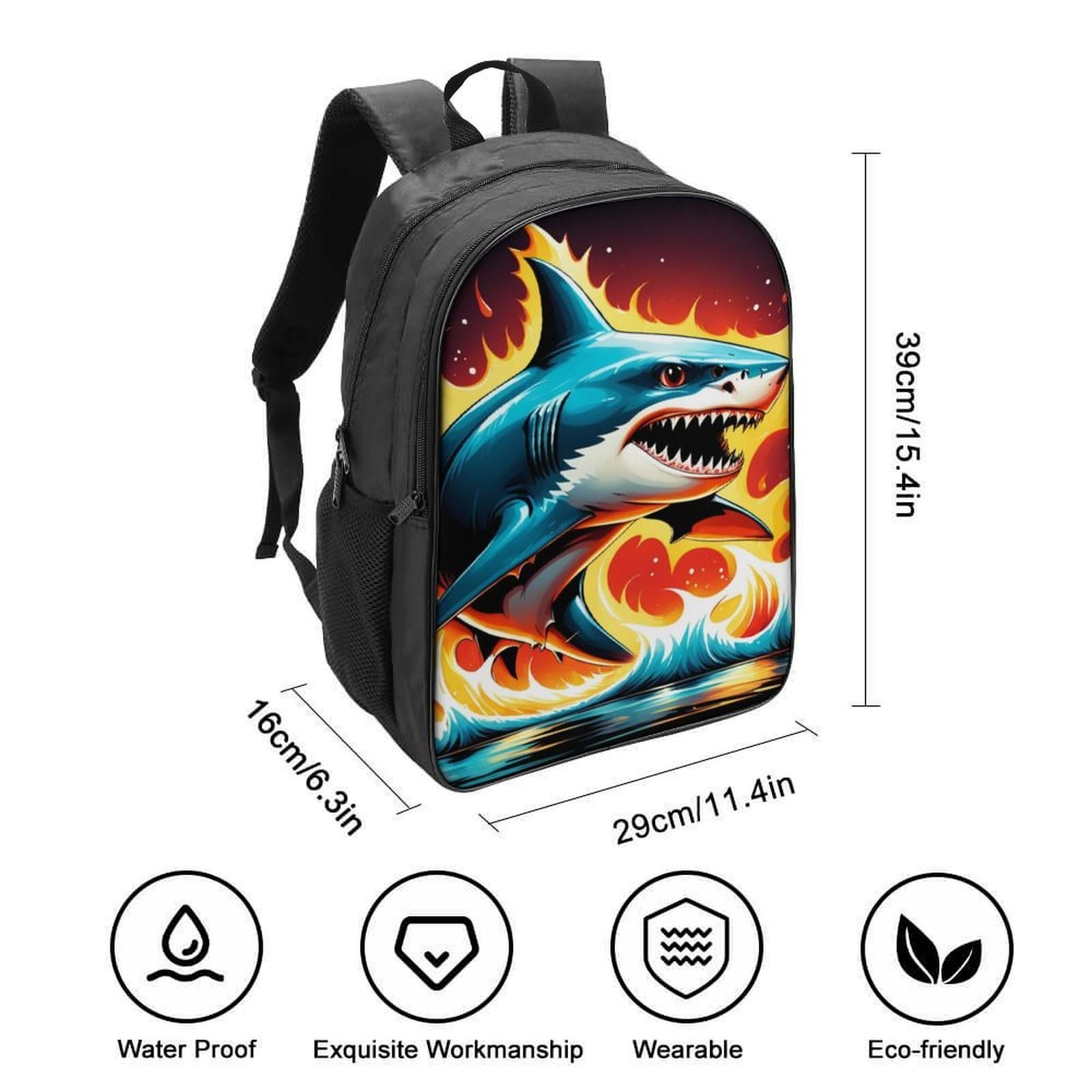 Ранець Shark FPAKAKIIE 40x28x16см, фото №2