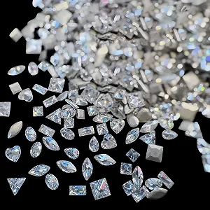 Стразы Циркон Блестящие для Ногтей 3D Формы 2-3 мм 100 шт. - Фото 1