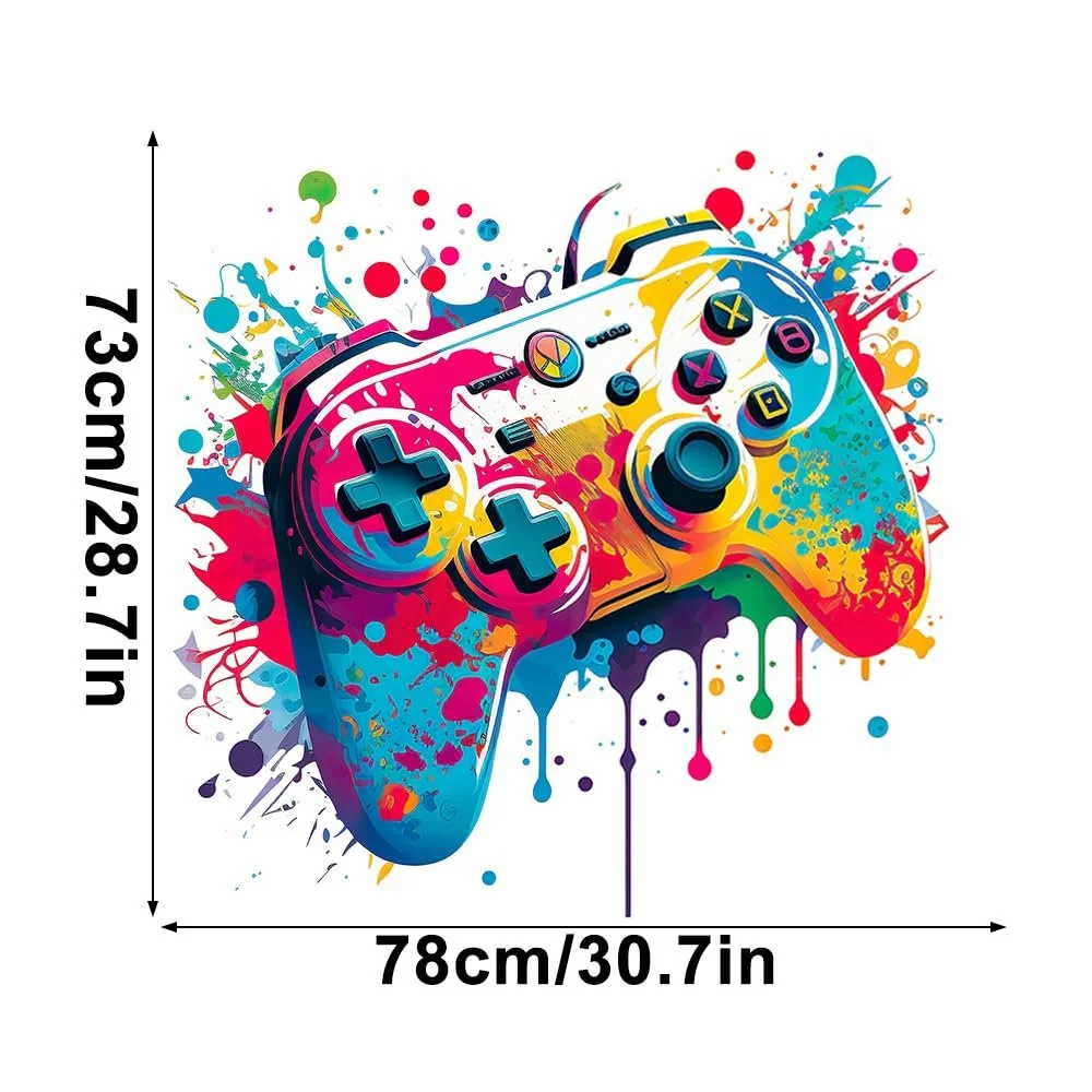 Наклейка на стіну milaosk 3D Геймер Кольорова, фото №2