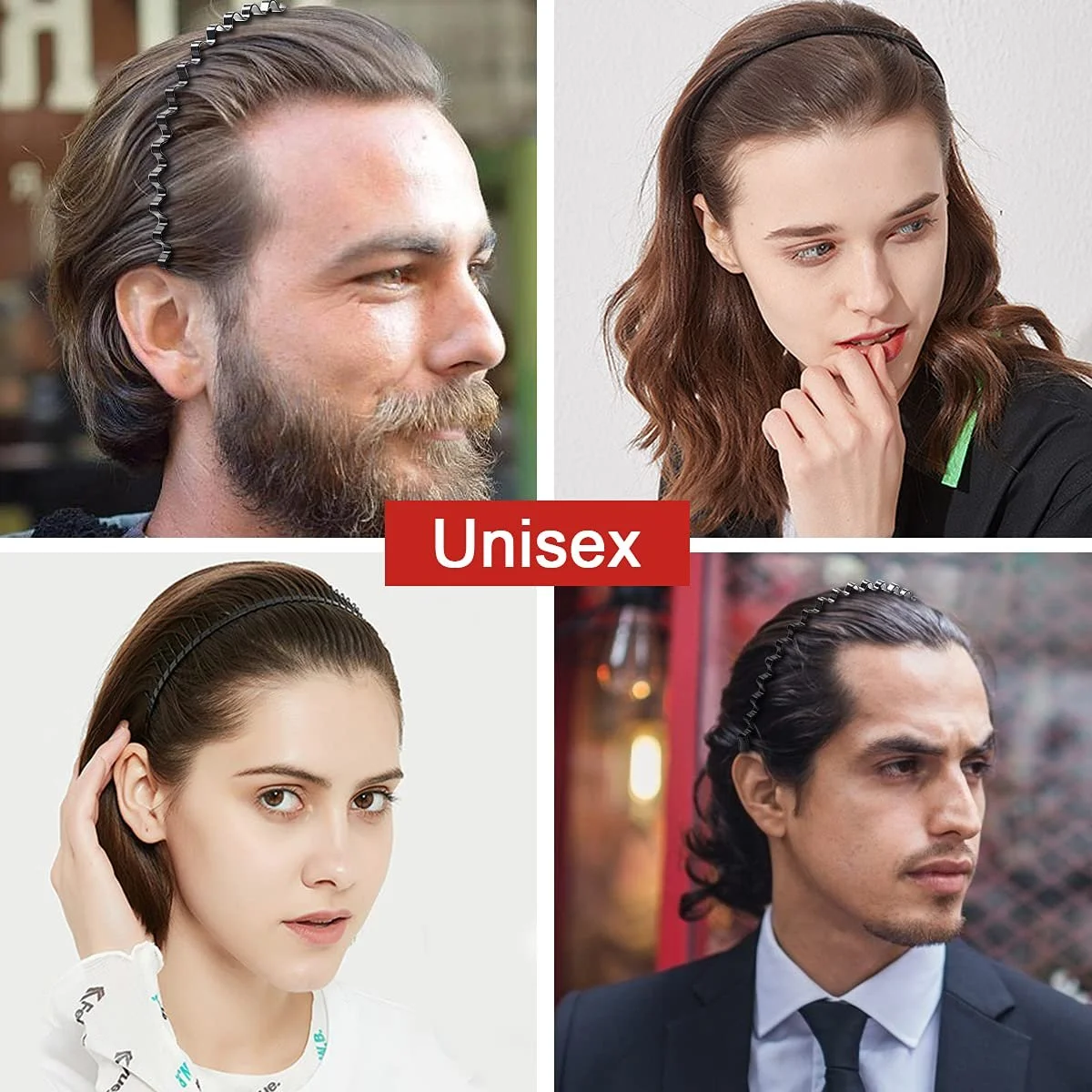 Обруч URAQT Металевий Унісекс Пружинна Хвилястий Чорний, фото №7 Обруч URAQT Металевий Унісекс Пружинна Хвилястий Чорний, фото №7