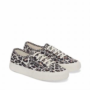 Кроссовки Superga Низкие Женские 2750 Light Leopard Print Низкий Верх S4121SW Бежевый synthetic.ua - Фото 1