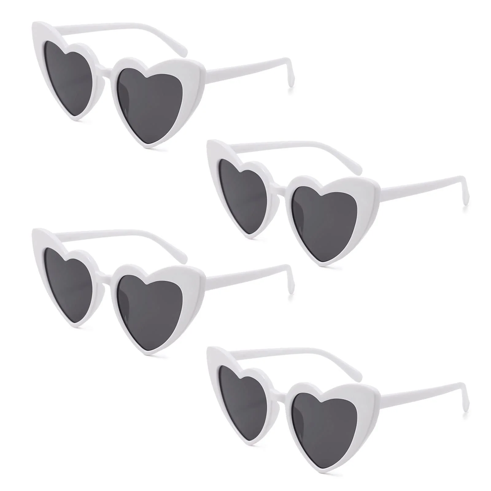 Солнцезащитные очки в форме сердца TSHAOUN Винтаж, 4 шт., фото №1