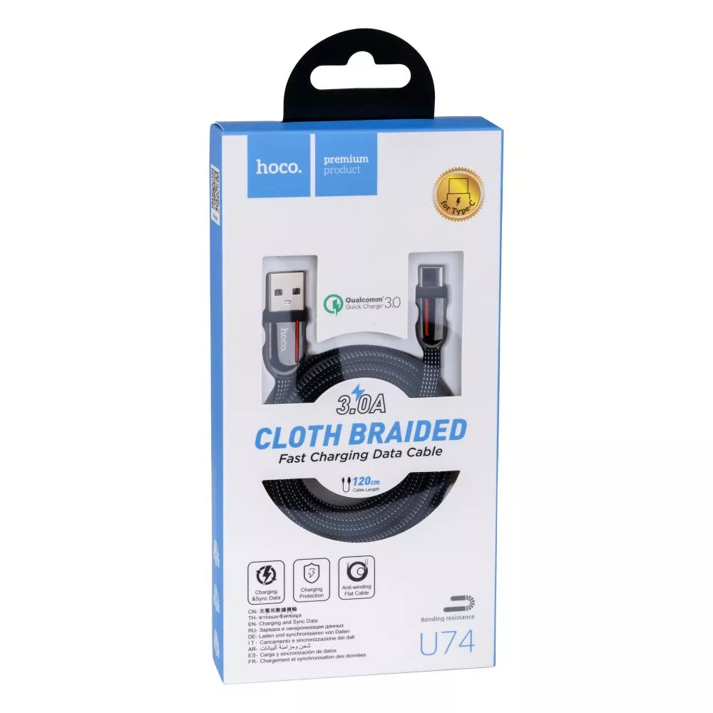 USB Hoco U74 Grand Type-C Цвет Чёрный, фото №2 USB Hoco U74 Grand Type-C Цвет Чёрный, фото №2