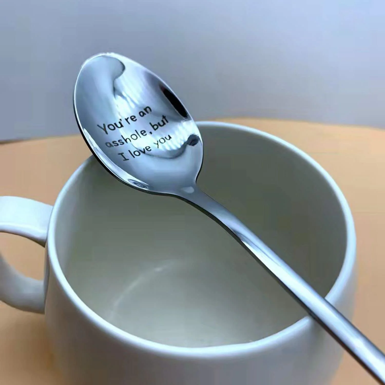 Ложка для кави Ich Liebe Dich, набір 2 шт., фото №2