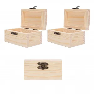 Набір скриньок Kikumi дерев'яних 3 шт synthetic.ua - Фото 1