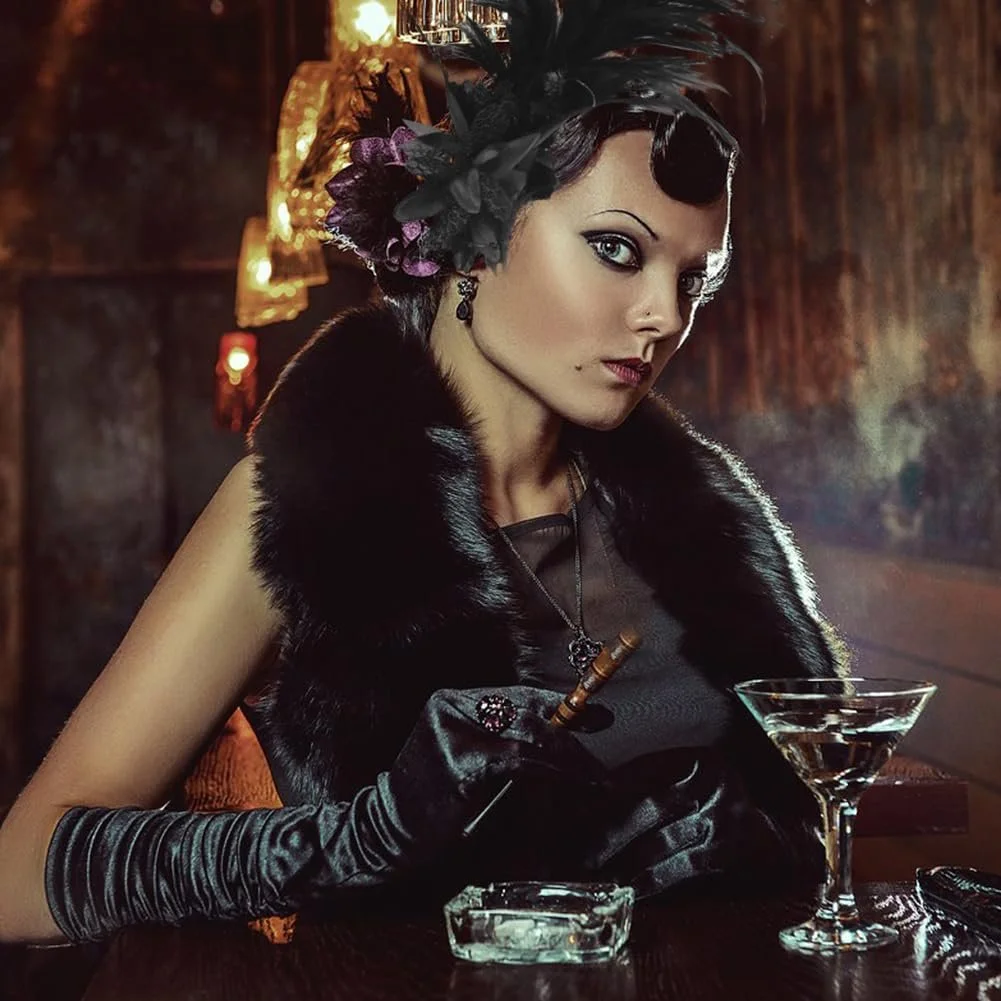 Обруч для волос с перьями, фото №6