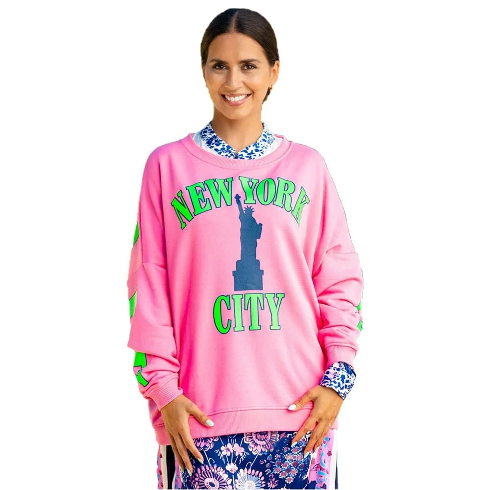 Жіночий Світшот Miss Goodlife New York City MG11306 Рожевий, фото №1