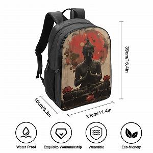 Ранец DPEOANEBN Buddha Statue для девочки-подростка, школьный рюкзак для начальной школы, детский школьный ранец, повседневный рюкзак, 40x28x16 см synthetic.ua - Фото 1