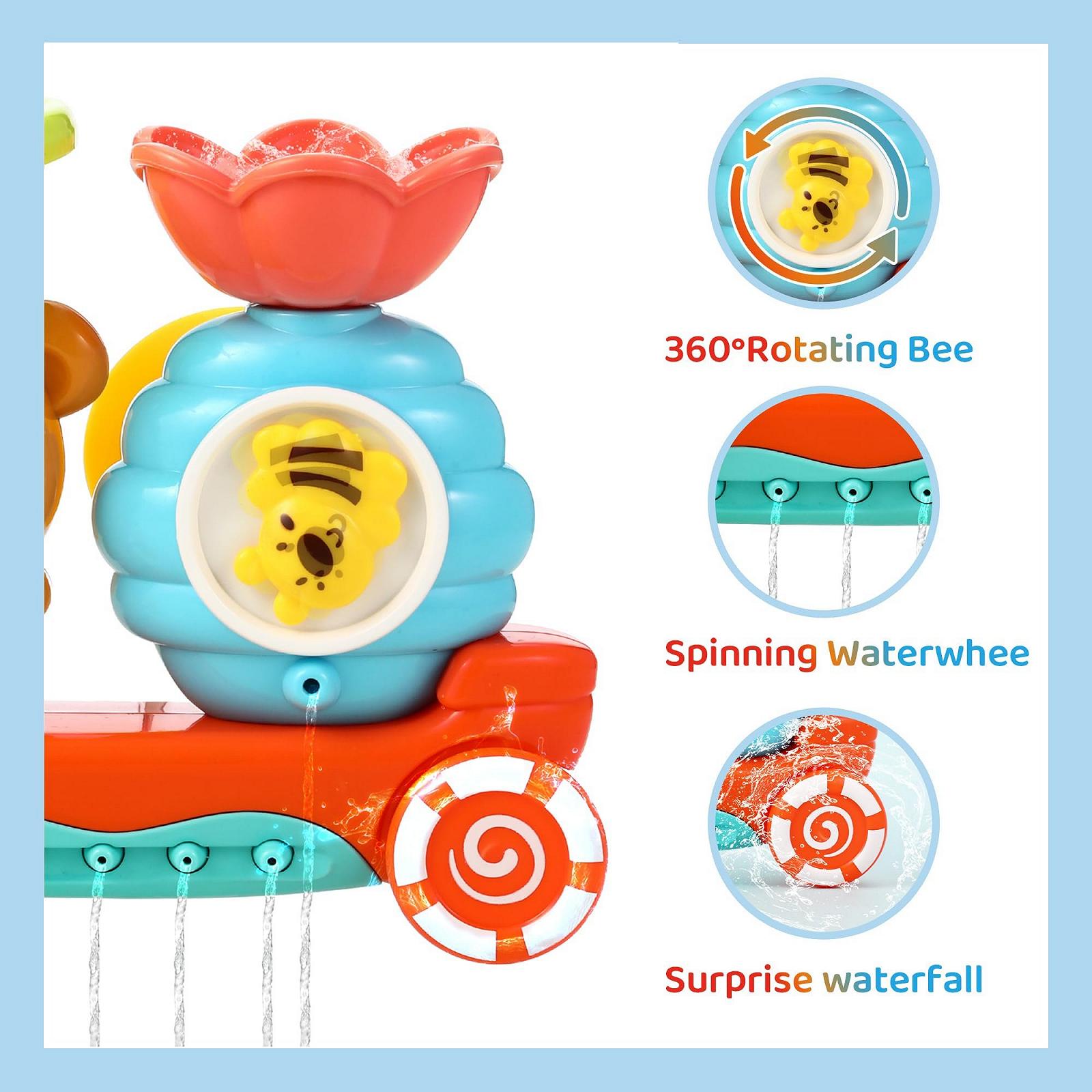 Іграшка для ванни Ведмідь і Бджола для дітей, фото №6