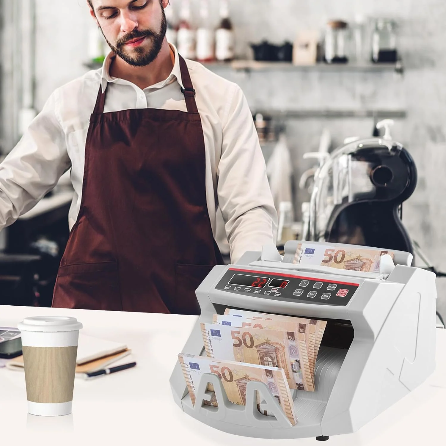 Лічильник банкнот VEVOR 0288 Cірий (New) (-) OEM, фото №2